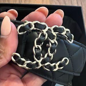 Chanel Leather Quilted Belt Size 105